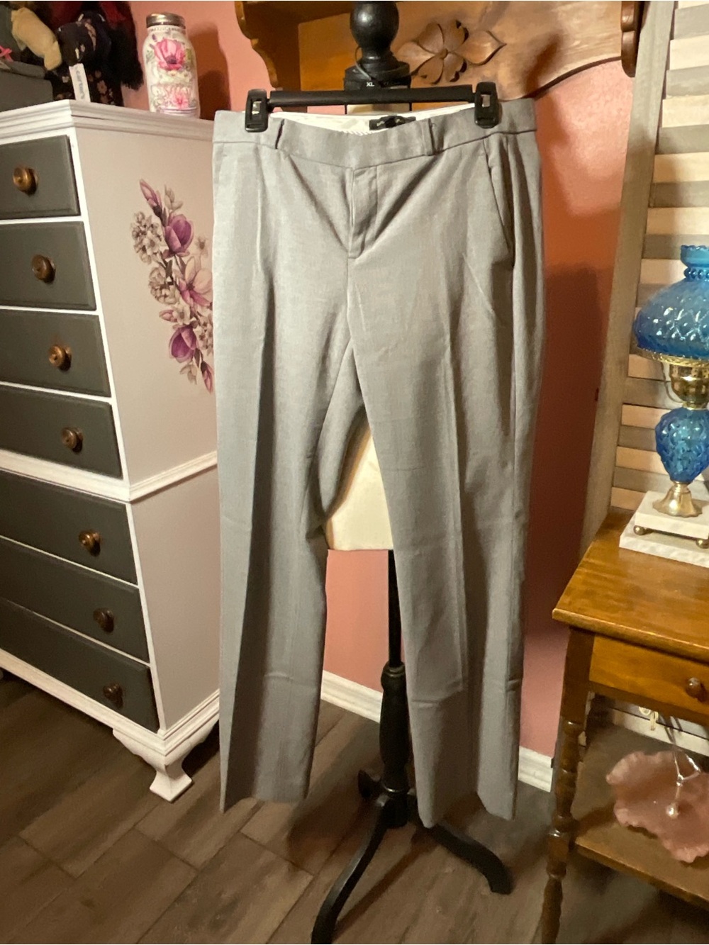 Banana Republic Light Gray Women's Dress Trousers